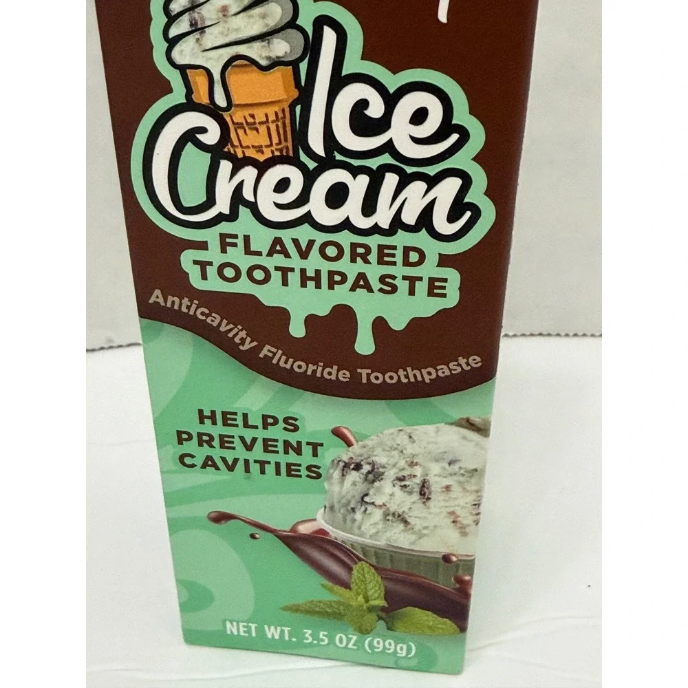 Brush Buddies Mint Chocolate Chip Ice Cream Flavored Toothpaste 3.5 oz 88520